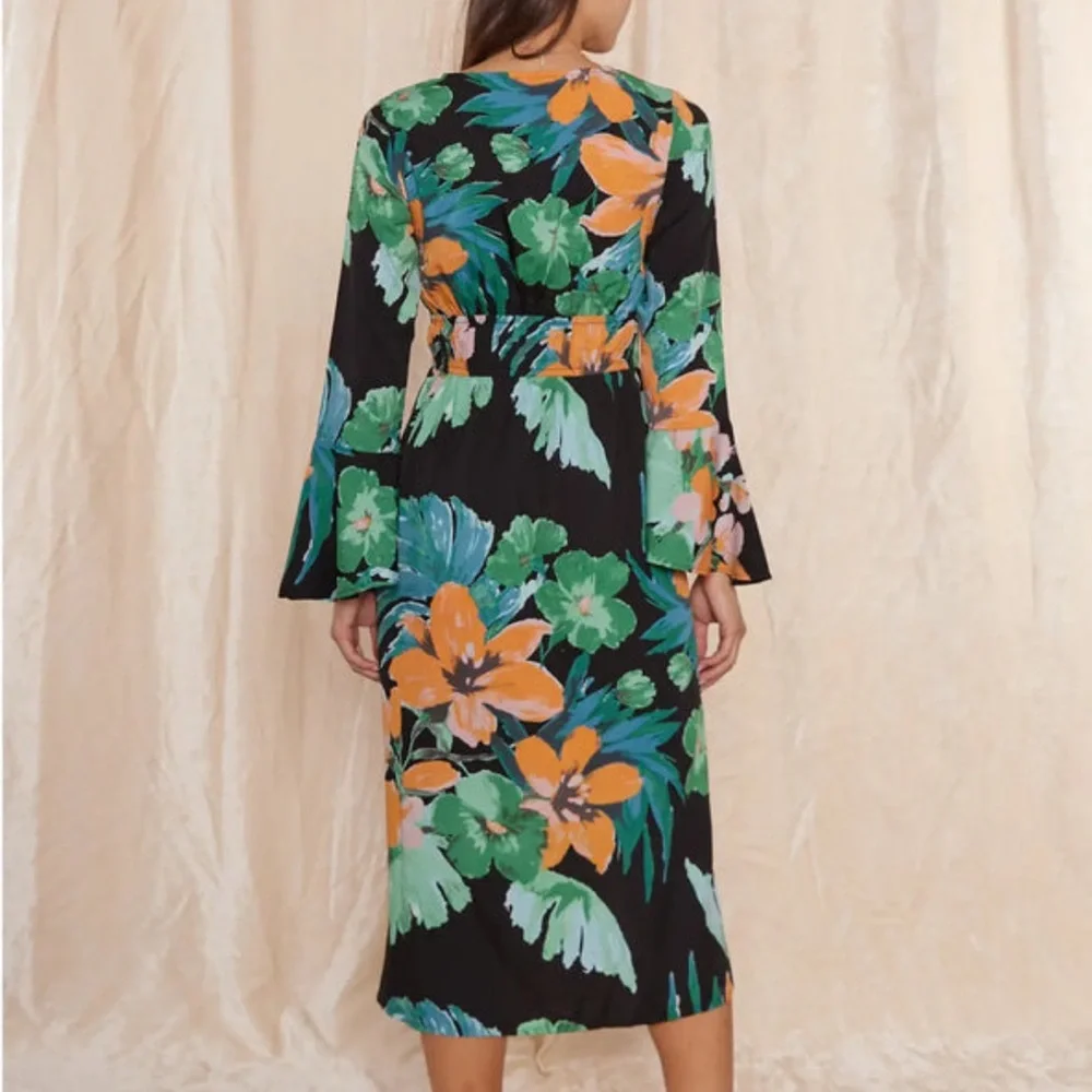 RAGA NWT Size‎ Large Multicolor Floral Dress - Picture 2 of 16